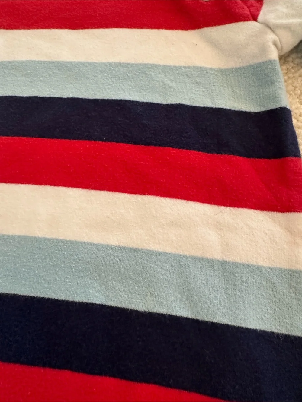 Toobydoo Striped Long-Sleeve Footie